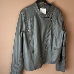 Vegan Leather Moto Jacket